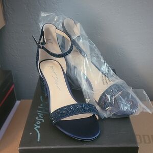 Betsey Johnson Glittering Navy Heels